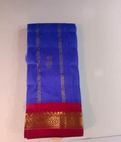 THIRUBHUVANAM HF ZARI SILK SAREE 550 MTS